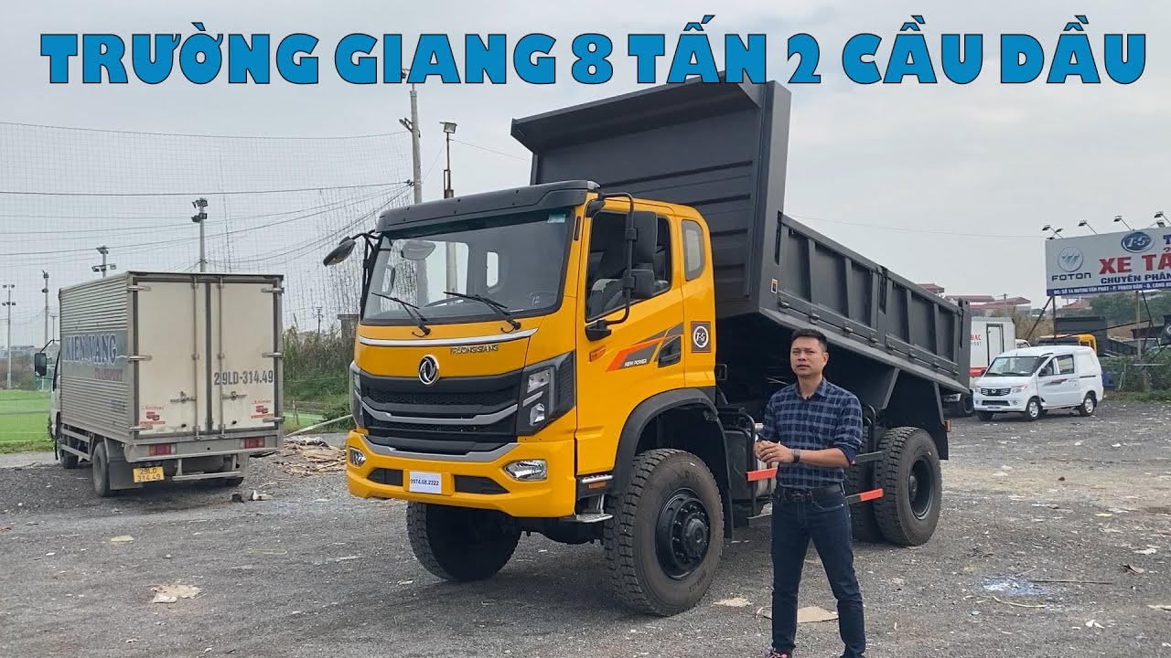 Đánh giá xe ben Trường Giang 8 tấn 2 cầu dầu: Chi tiết ưu/nhược của hơn 800 triệu!!