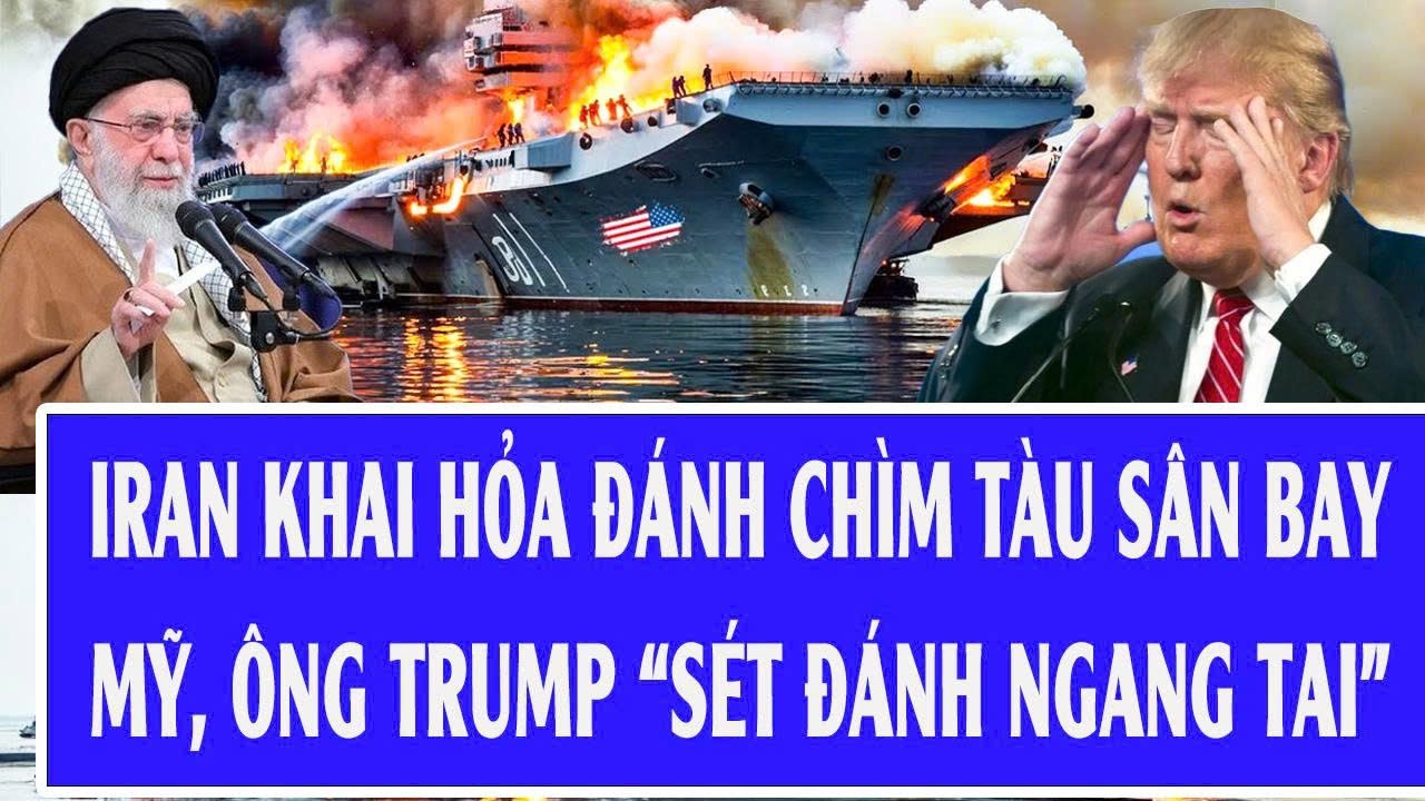 Quốc tế hôm nay 29/1: Iran khai hỏa đánh chìm tàu sân bay Mỹ, ông Trump “sét đánh ngang tai”