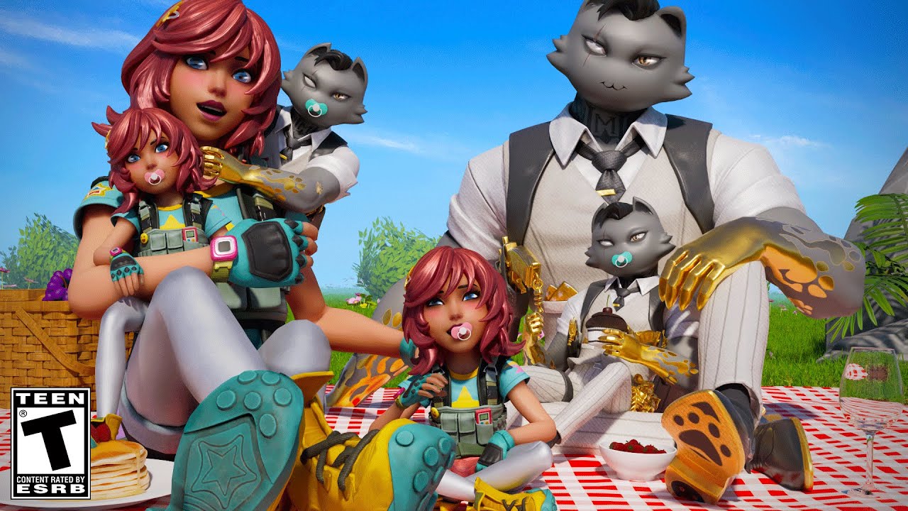 UNDERCOVER SKYE AND MEOWDAS's brother HAVE A FAMILY?! (A Fortnite Short Film)