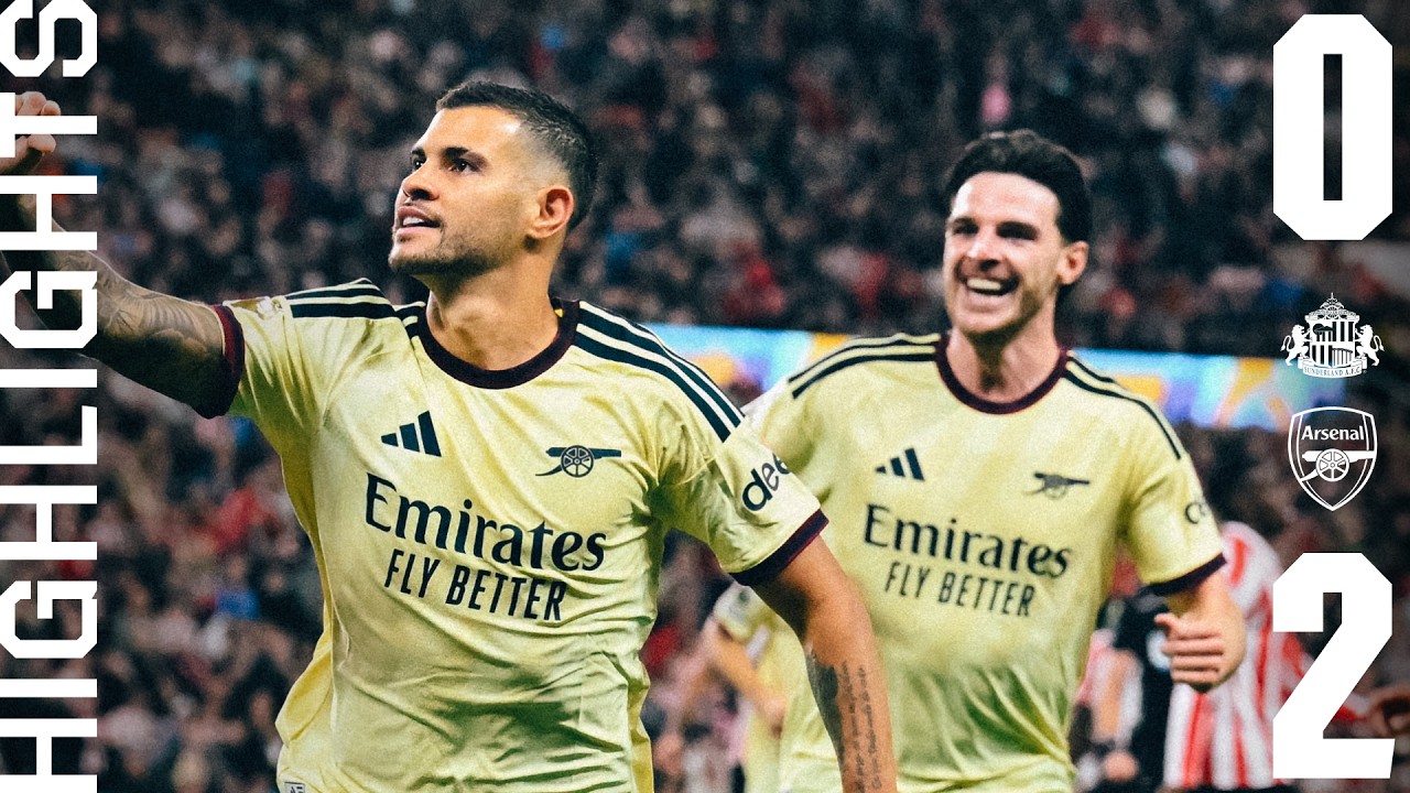 BRUNO GUIMARAES SCREAMER & DAVID RAYA HEROICS | HIGHLIGHTS | Sunderland vs Arsenal (0-2) | PL