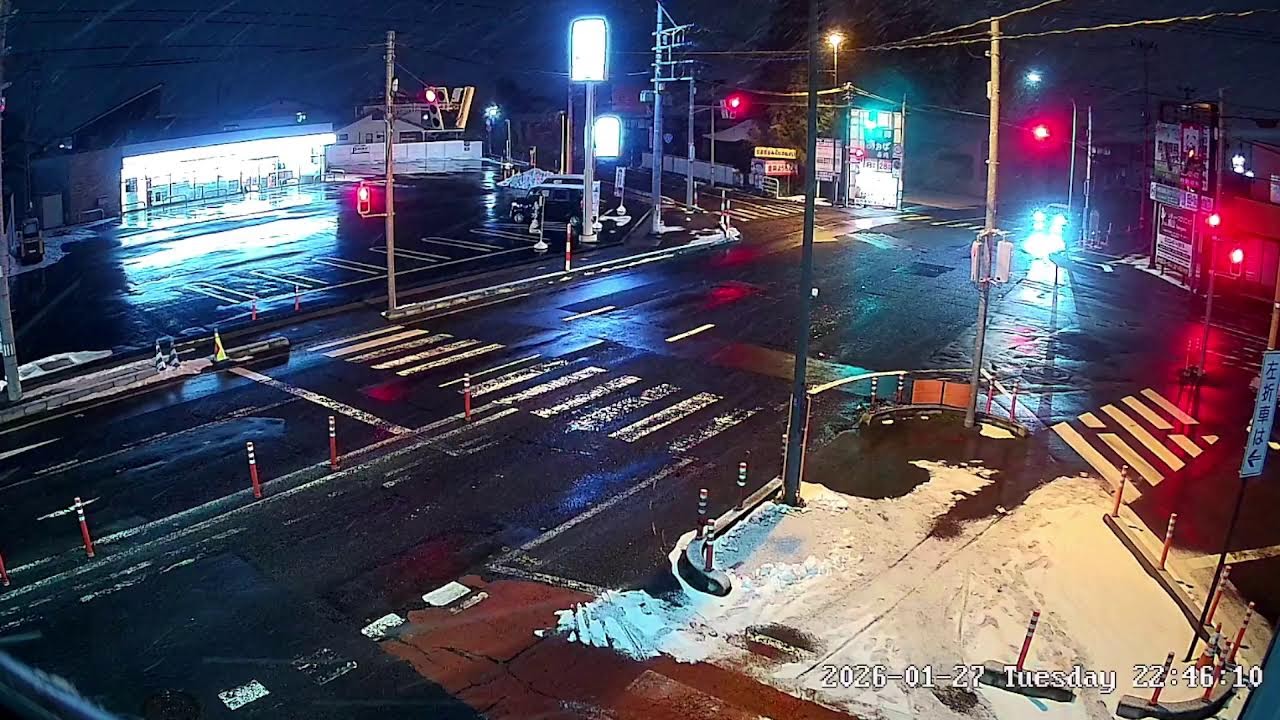 山形県山形市下条五叉路ライブカメラ Yamagata Yamagatashi Live camera.world.cam