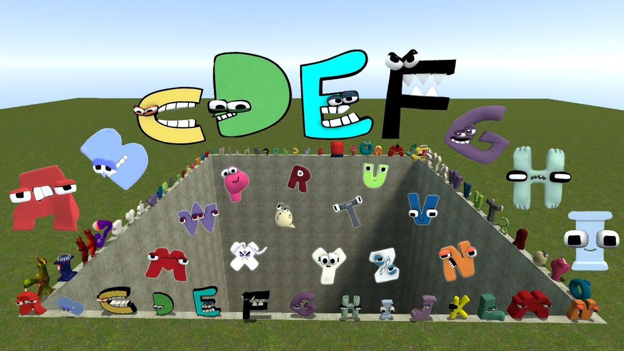 SPARTAN KICKING 3D ALPHABET LORE FAMILY in BIG HOLE - Garry's Mod !