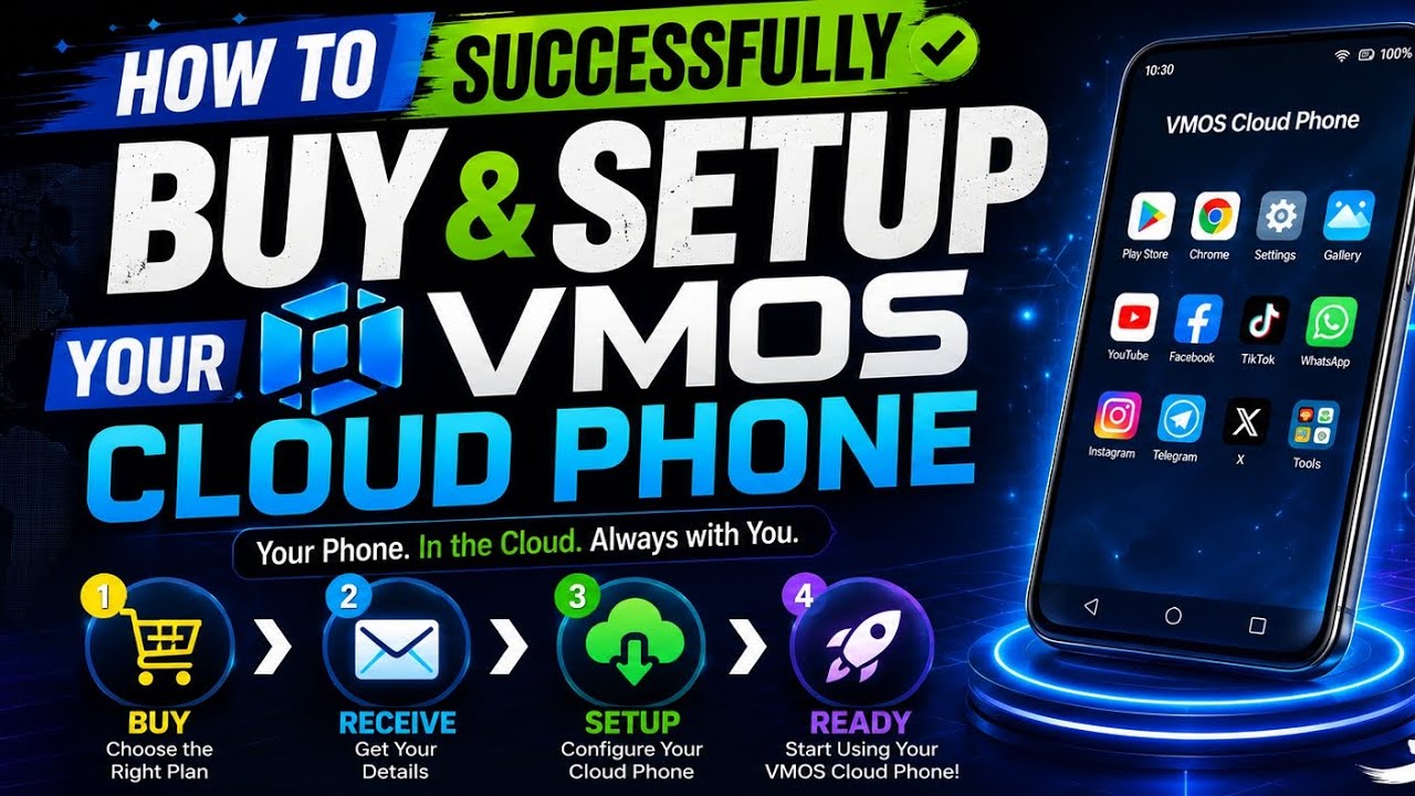 How to successfully setup your Vmos cloud phone