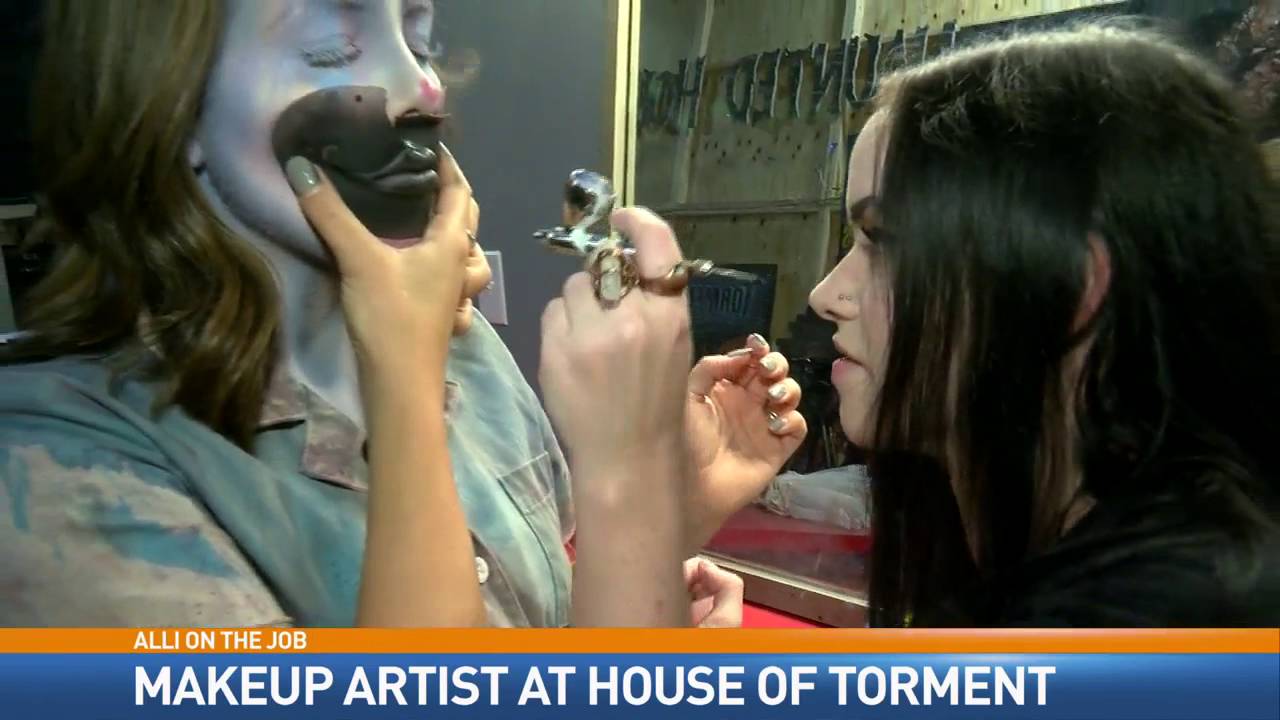 Alli on the Job - House of Torment Makeup Artist