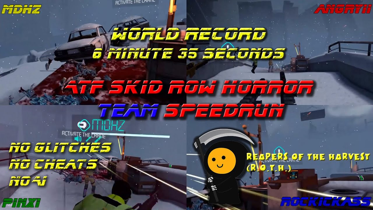 After the Fall VR WORLD RECORD Horror Skid Row TEAM Speed Run 6m35s NO AI ZERO CHEATS OR GLITCHES
