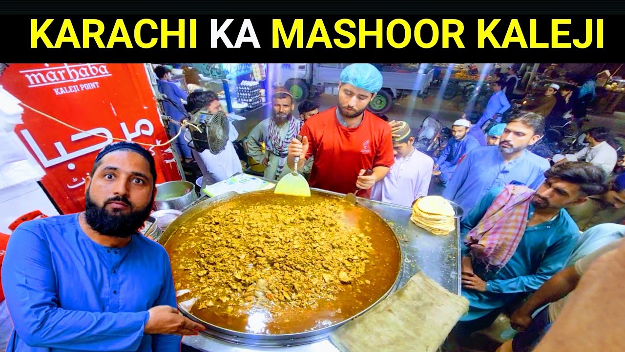 Karachi Ki Aik AUR Mazeedar KALEJI Spot | Steet Food Karachi😛Marhaba Kaleji