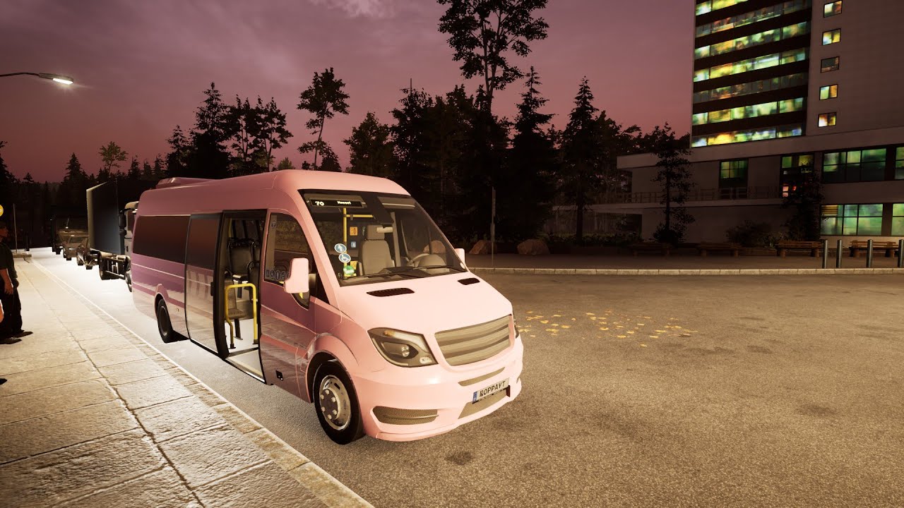 Treff Hotel Panorama - Kassel | *Late night drive* | Mercedes Sprinter | Fernbus Coach Sim