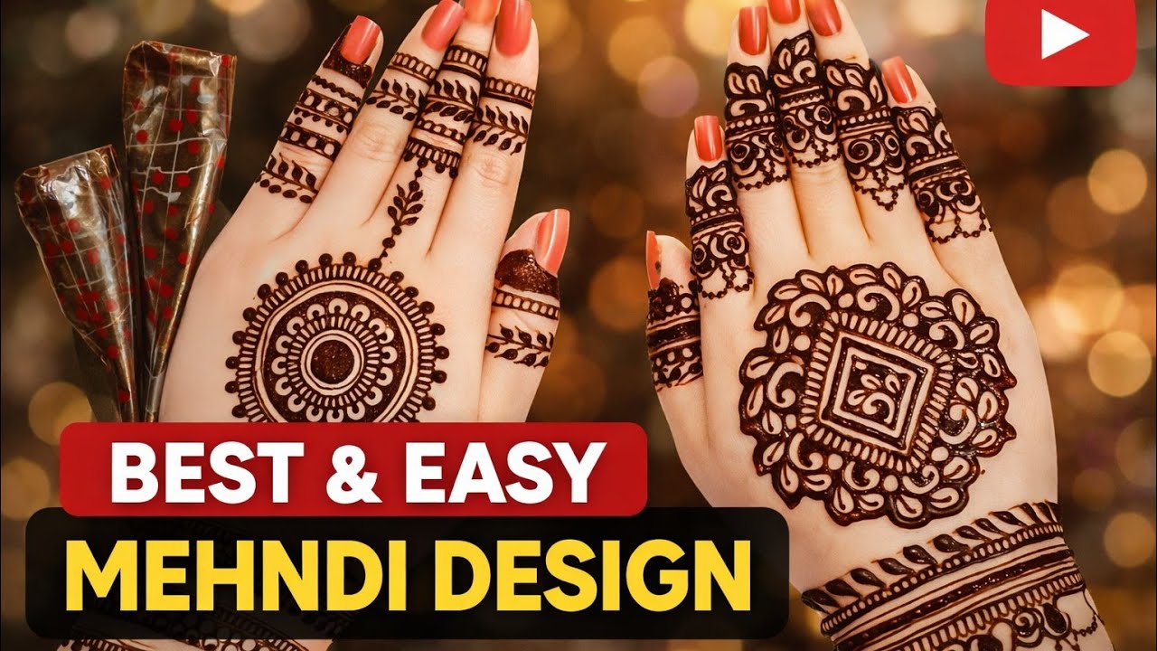 Simple And Easy Minimal Mehndi Design 2026|| Mehndi Design For beginners| @Henna_Artist_Farhana 