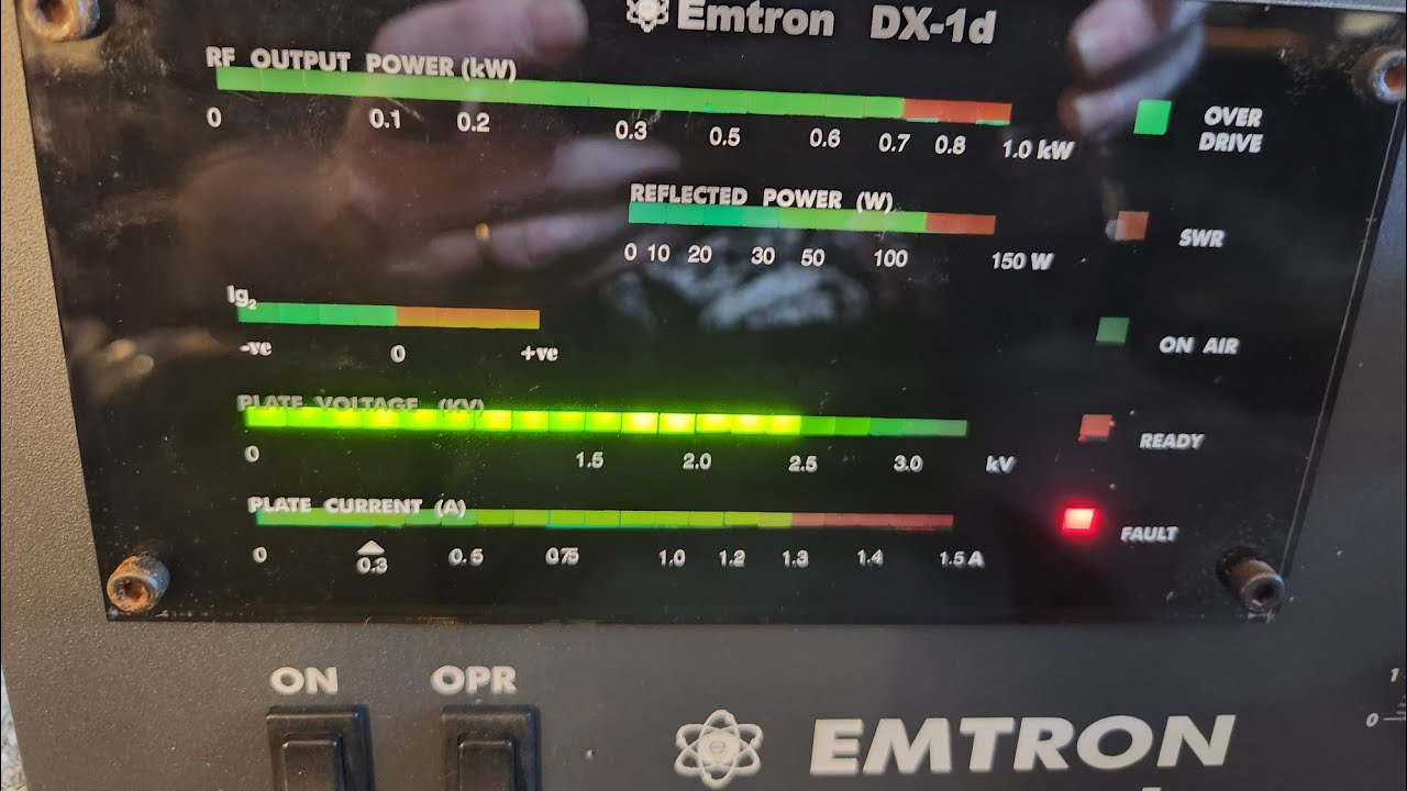 Emtron DX-1D 1Kw HF Amplifier dropped numerous times in transit, God Bless Courier drivers :-)