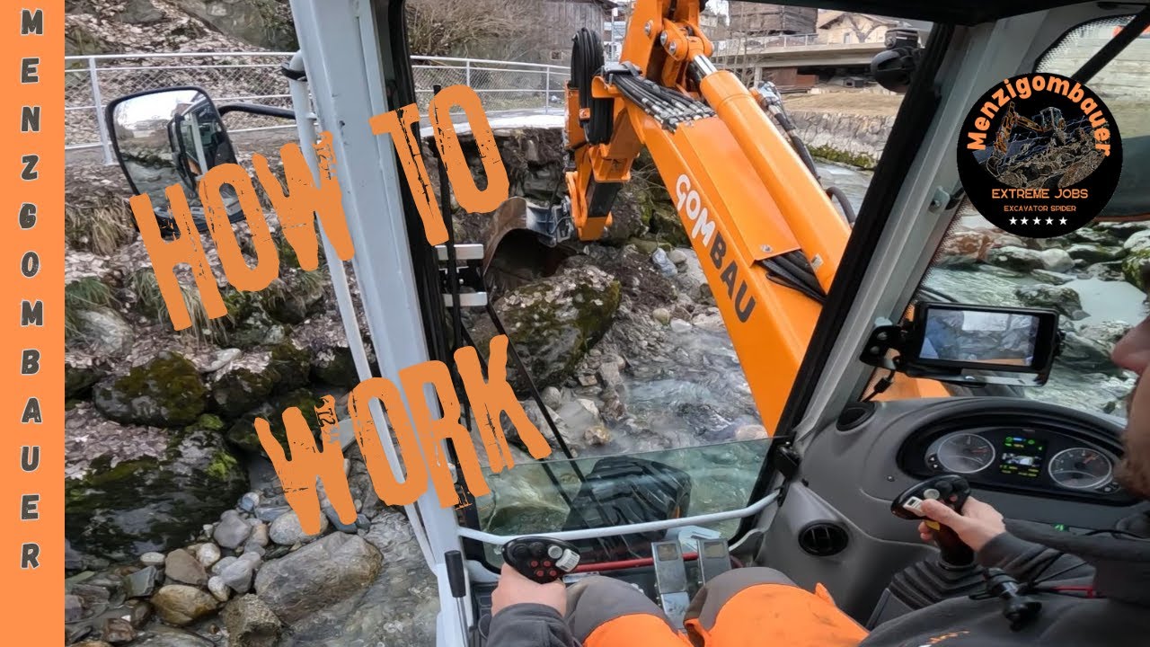 Menzi Muck M335 how to work? escavatore ragno excavator #menzigombauer