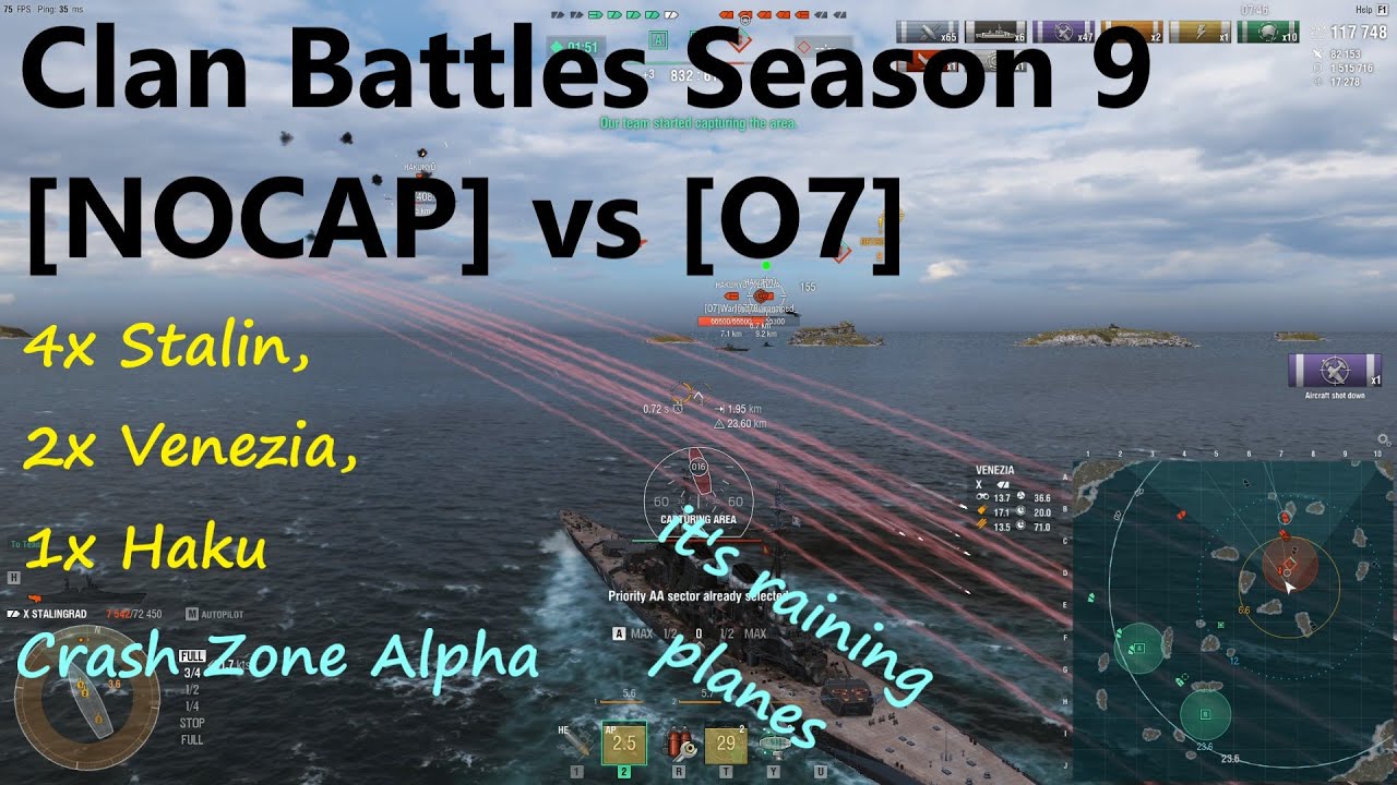 WoWs [NOCAP] vs [O7] 4x Stalingrad on Crash Zone Alpha | Our Clan Battles Season 9