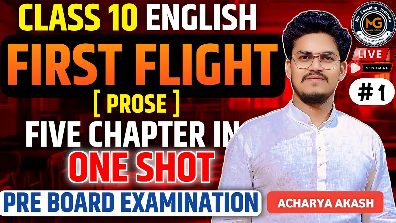 |Marathon English Literature First Flight| By Acharya Akash #mgcoachinginstitute #upboard #cbseboard