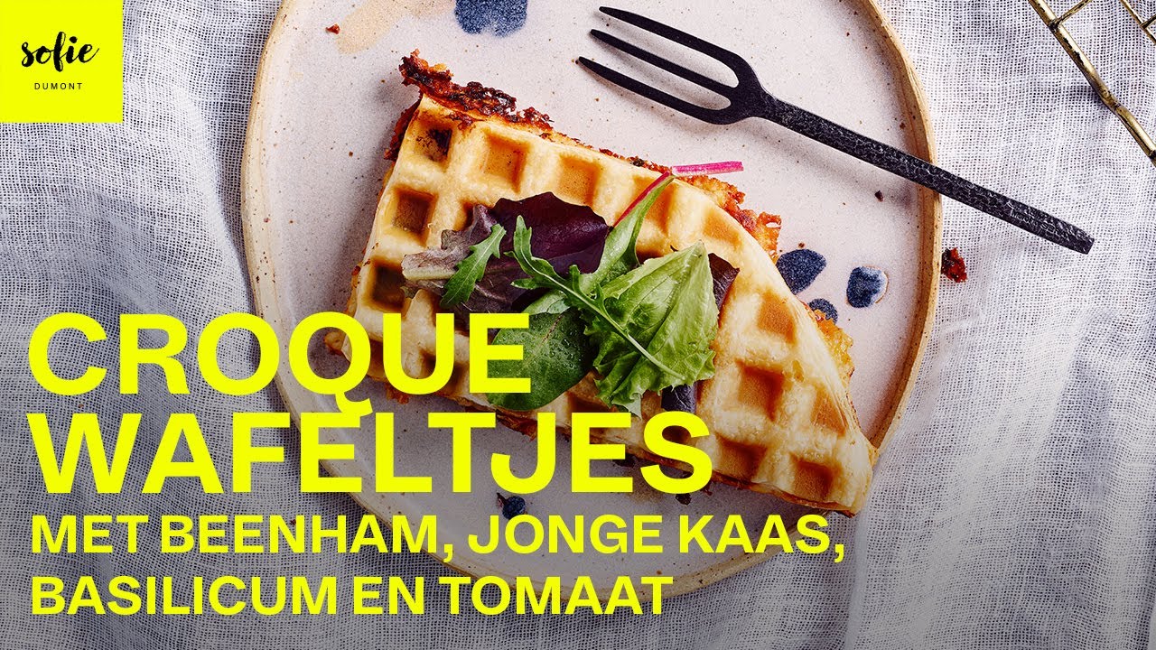 Zotlekkere croque monsieur wafeltjes met basilicum & tomaat  | Recepten voor kinderen met Grace
