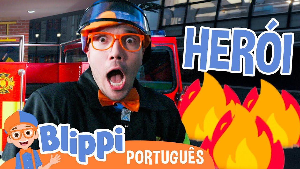 Blippi o Herói da Comunidade - Bombeiro em Ação | Blippi em Português | Vídeos Educativos