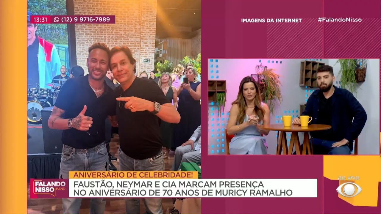 Faustão e Neymar marcam presença no aniversário de Muricy Ramalho | FALANDO NISSO