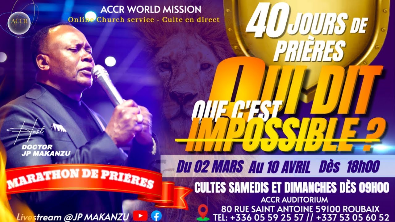 MARATHON 40 JOURS DE PRI&Egrave;RES : QUI DIT QUE C&rsquo;EST IMPOSSIBLE ? | MERCREDI 08 AVRIL 2026