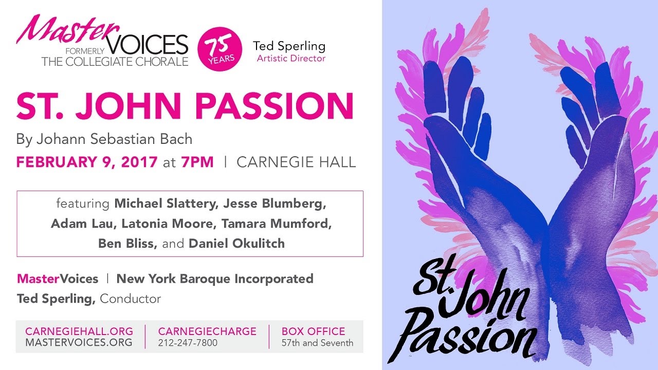 Sing Along with Bach's St. John Passion in English at Carnegie Hall!