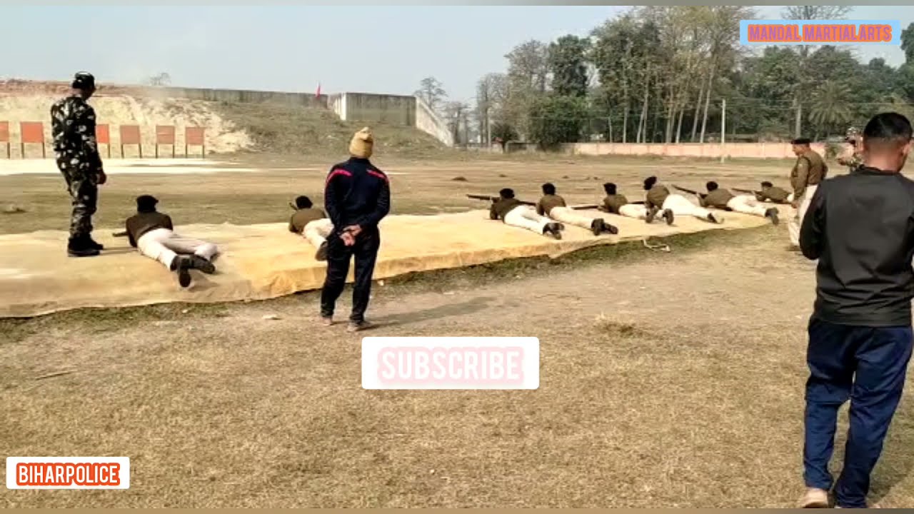 Bihar police firing training local guns & slr guns 02.02.2022  GRPF Bihar