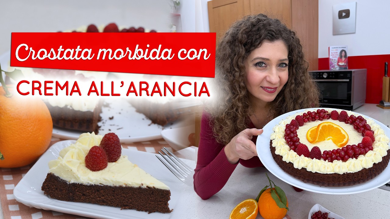 Crostata morbida al cacao con crema all'arancia: facile da fare ma farete un figurone!