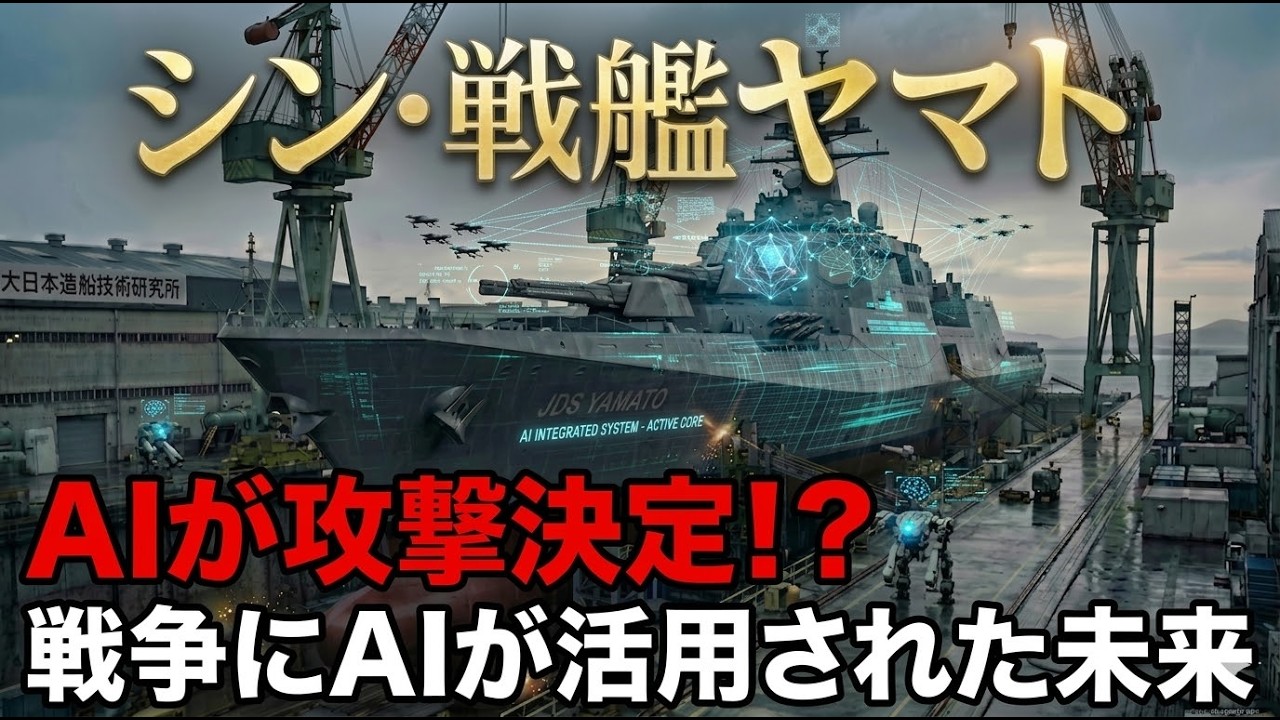 日本企業のAI技術で実現する「戦艦ヤマト」の頭脳。AI・戦術ネットワークの発達により、未来の戦闘はどうなるのか？見えないサイバー戦や電子戦から艦を守り抜く「日本の最新テクノロジー」を徹底解説。