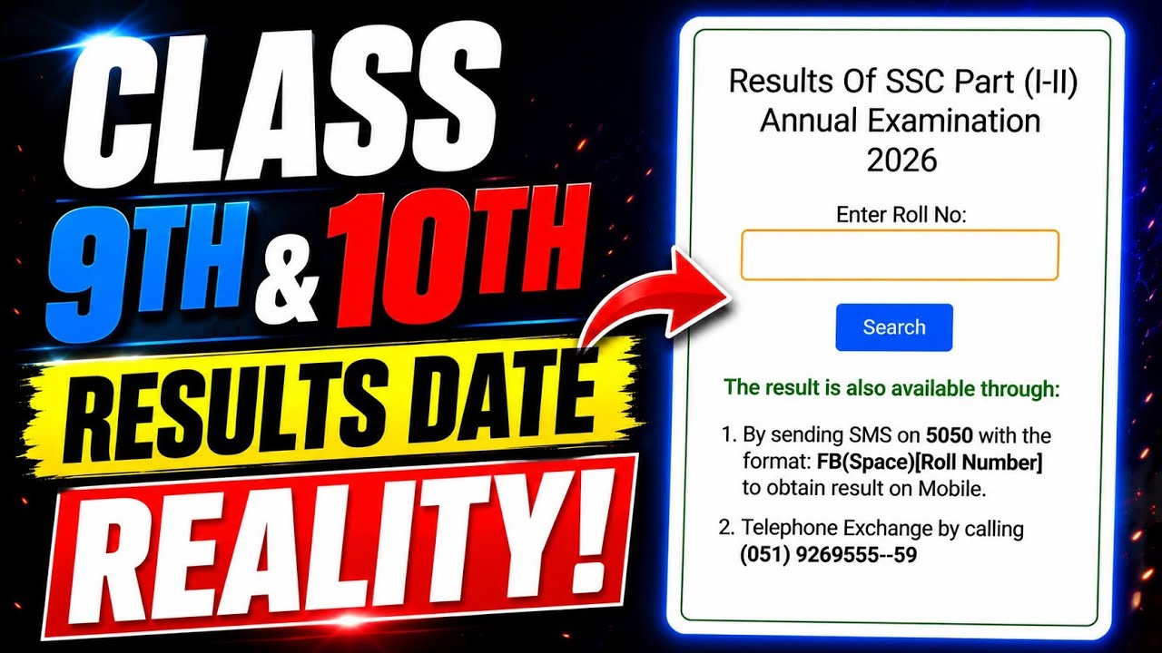 FBISE 9th & 10th Result Date FINALLY Announced 2026🚨|SSC Part1&Part2 Result Latest Update|Check Now!