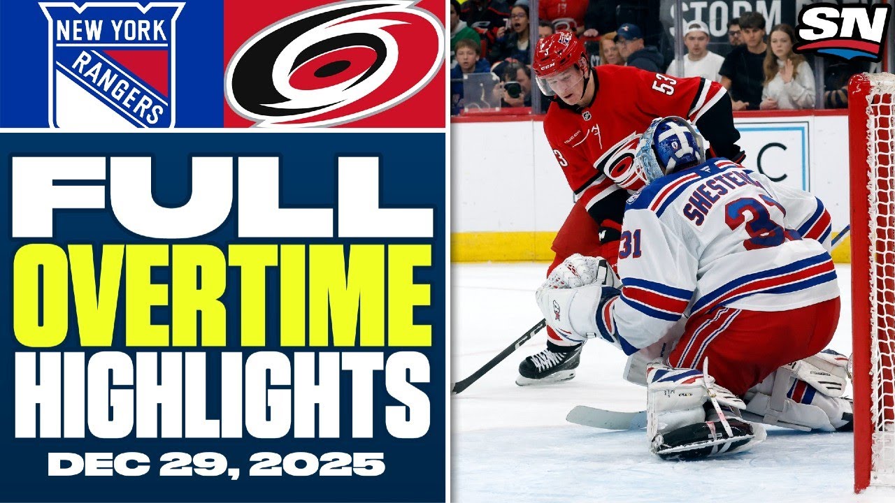 New York Rangers at Carolina Hurricanes | FULL Overtime Highlights - December 29, 2025