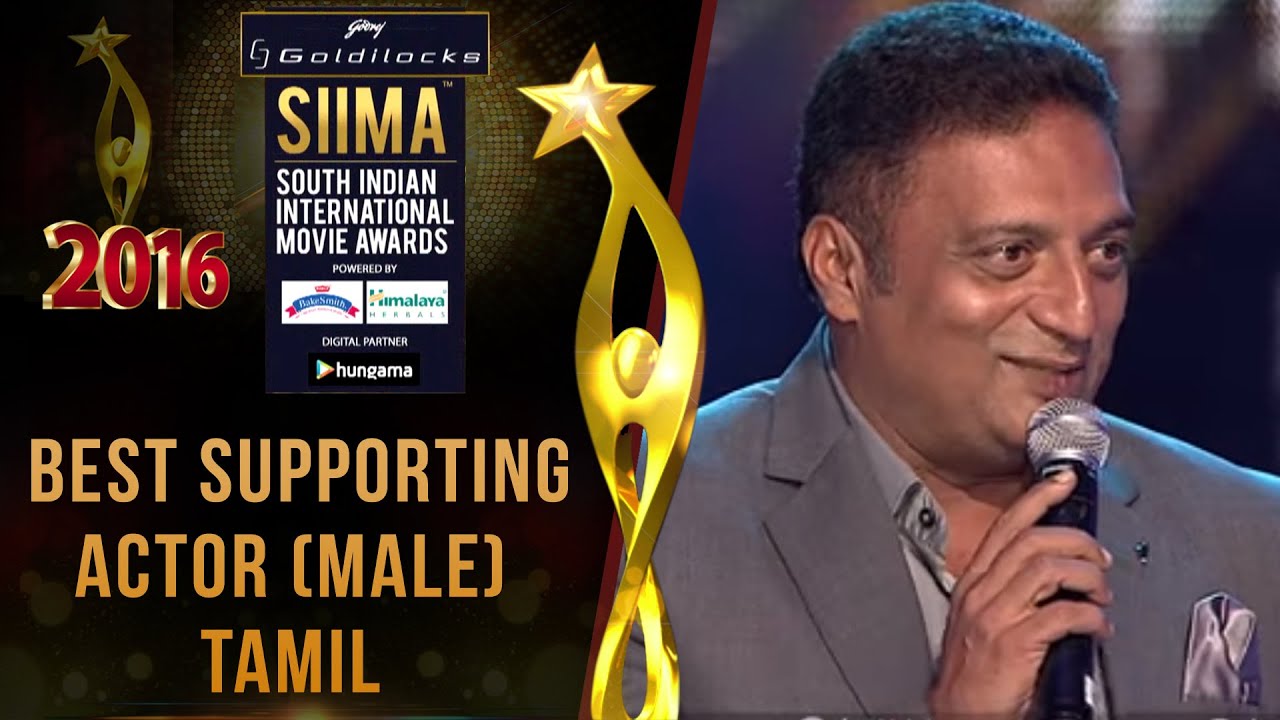 SIIMA 2016 Best Supporting Actor (Male) Tamil | Prakash Raj - Ok Kanmani