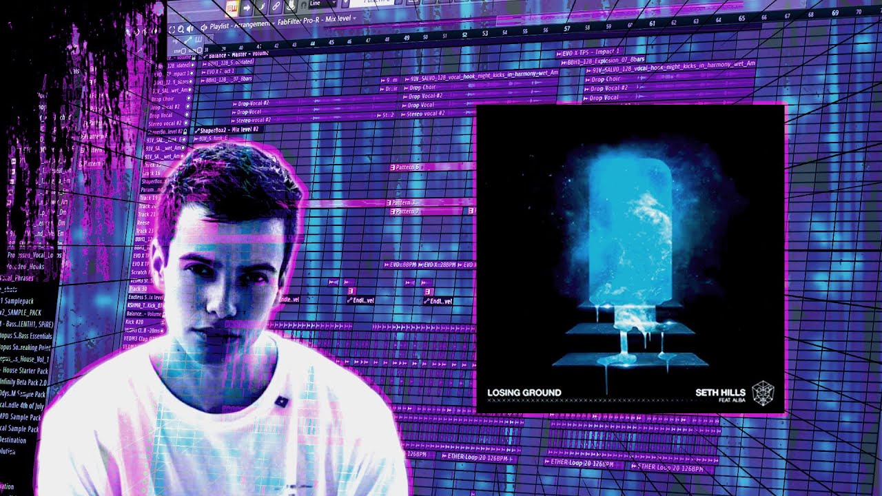 Club bass house track in the style of 