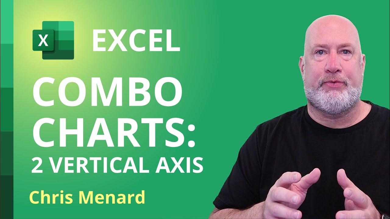 How to create a Combo Chart in Excel -  secondary vertical axis chart