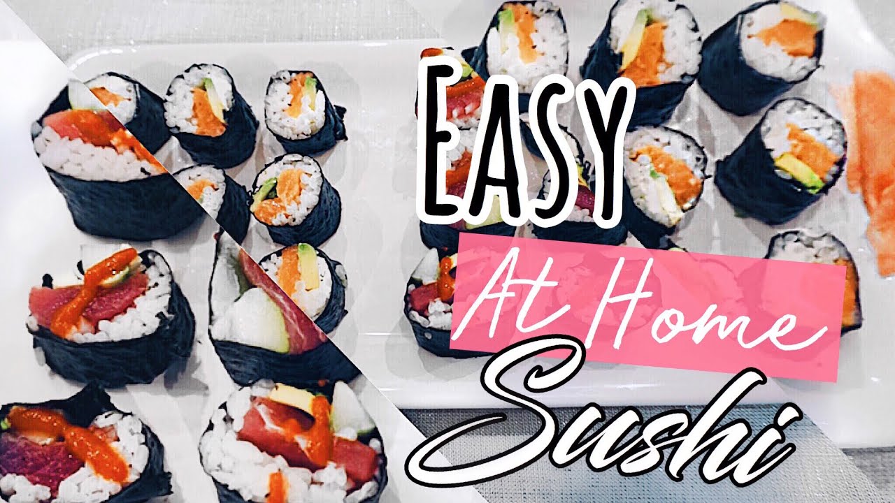How to make: SUSHI ROLLS | 6 EASY STEPS | DIY SUSHI