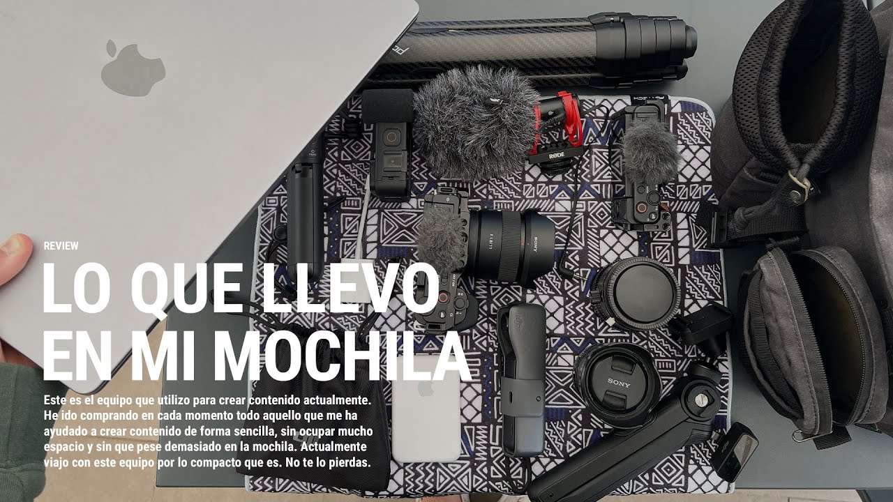 Lo que llevo en mi mochila ⚡️ Edición creador de contenido 2023