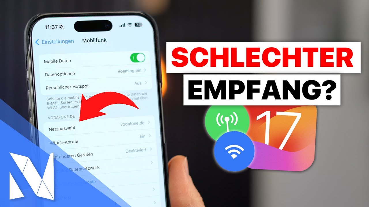 NIE WIEDER schlechter Empfang mit dem iPhone (Telefon, LTE, 5G, Wifi) - iOS 17 | Nils-Hendrik Welk