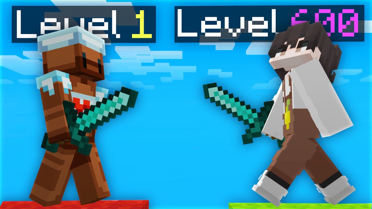 I 1v1ed This Level 1 In Skywars...