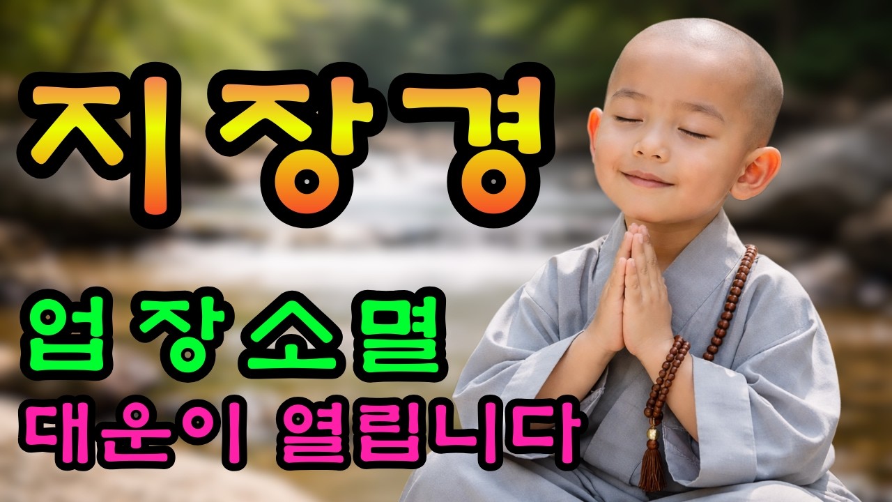 지장경 업장소멸 기도 🙏 듣기만 해도 막힌 운이 풀립니다 #업장소멸 #지장보살 #대운전환
