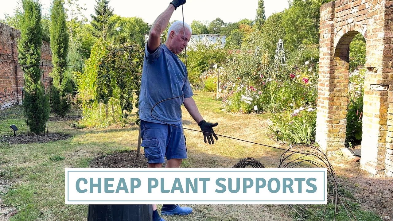 DIY Steel Plant Supports | Cheap & Sturdy Garden Hack // Cottoverdi