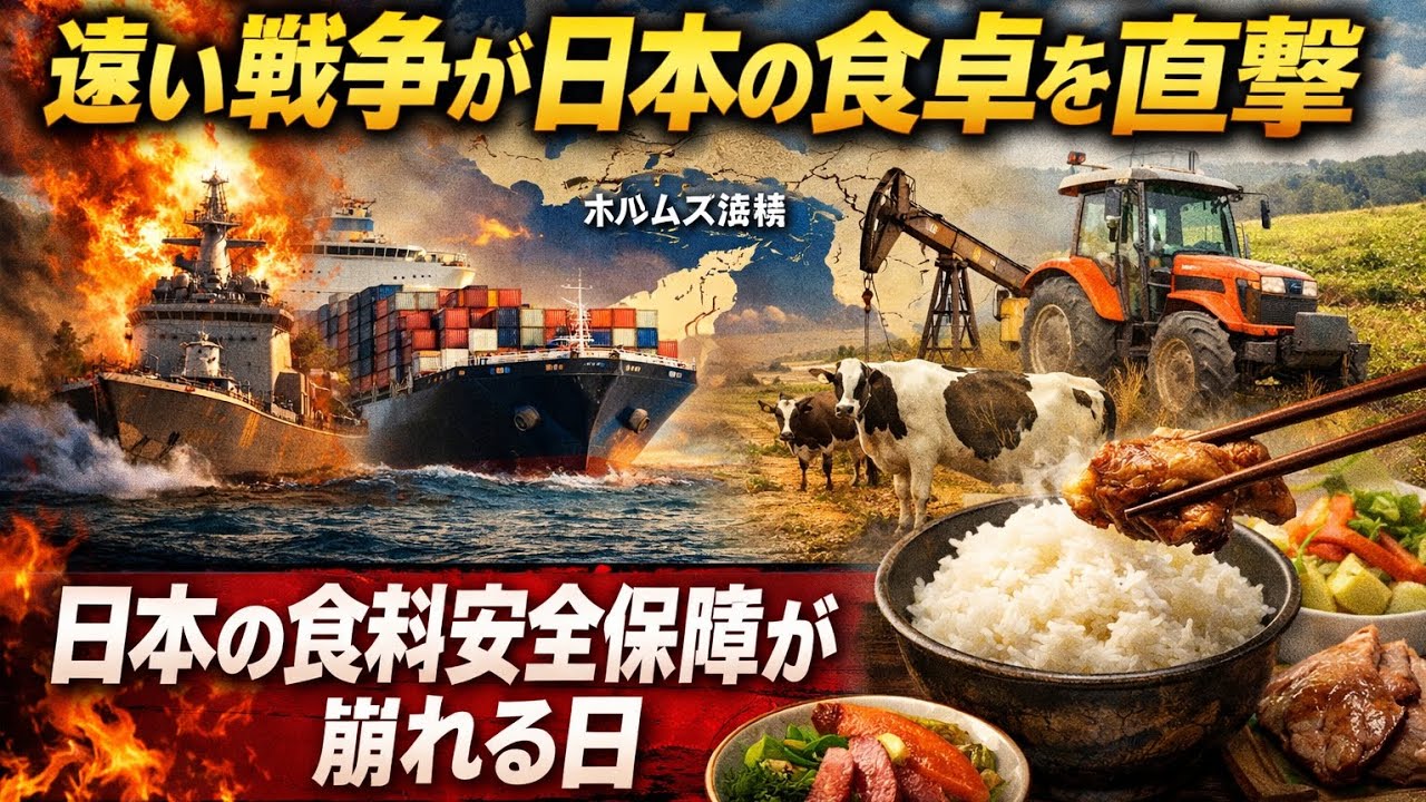 【ホルムズ海峡封鎖】遠い戦争が日本の食卓を直撃日本の食料安全保障が崩れる日
