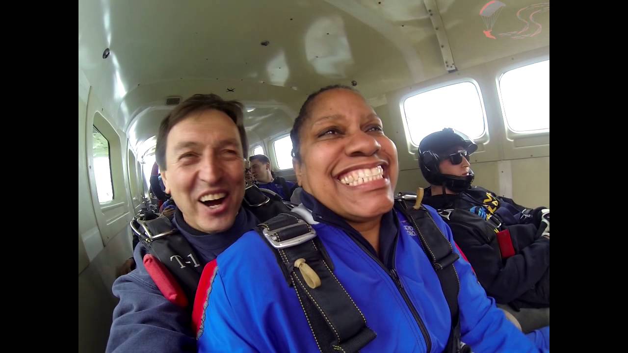 Cynthia Johnson's Tandem skydive!