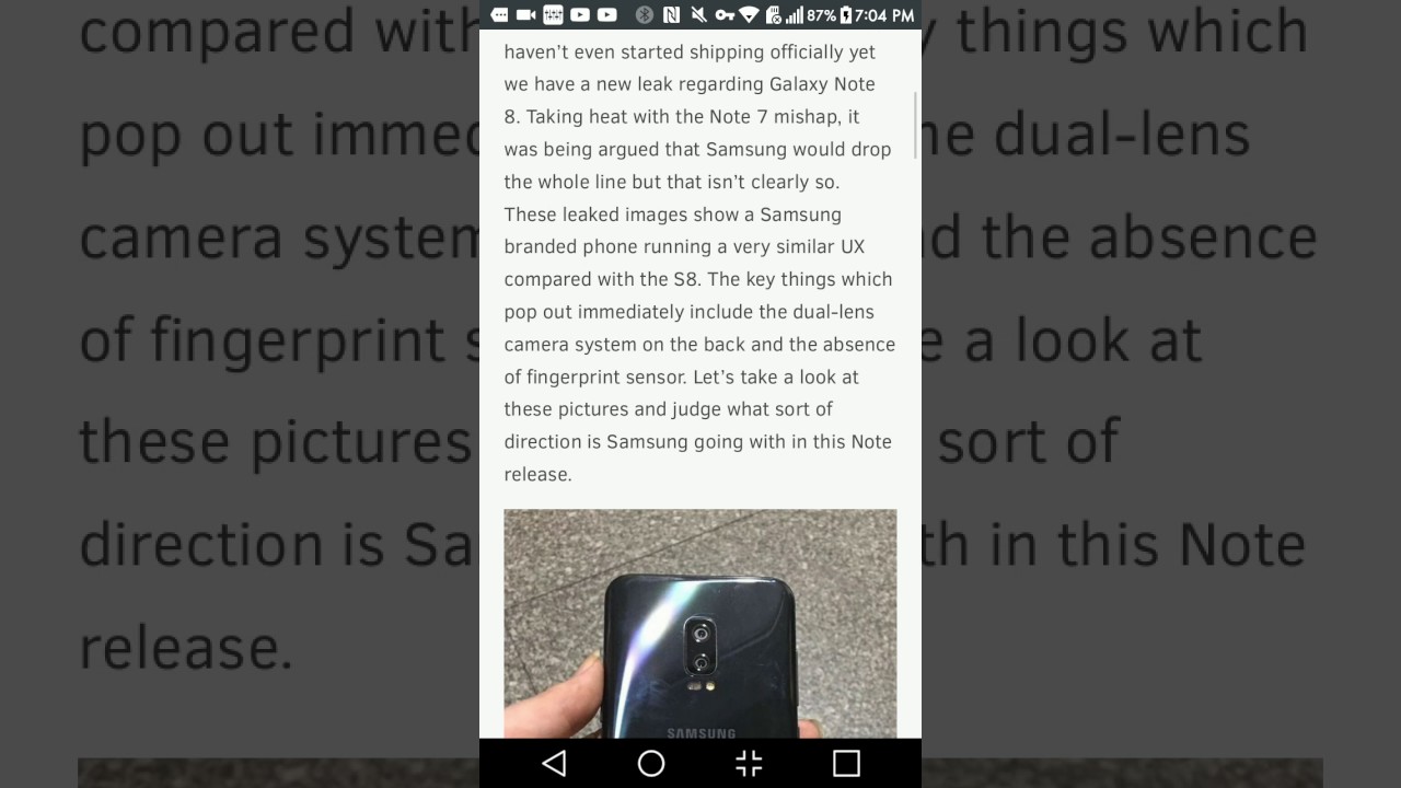 Samsung Galaxy Note 8 leaked pictures