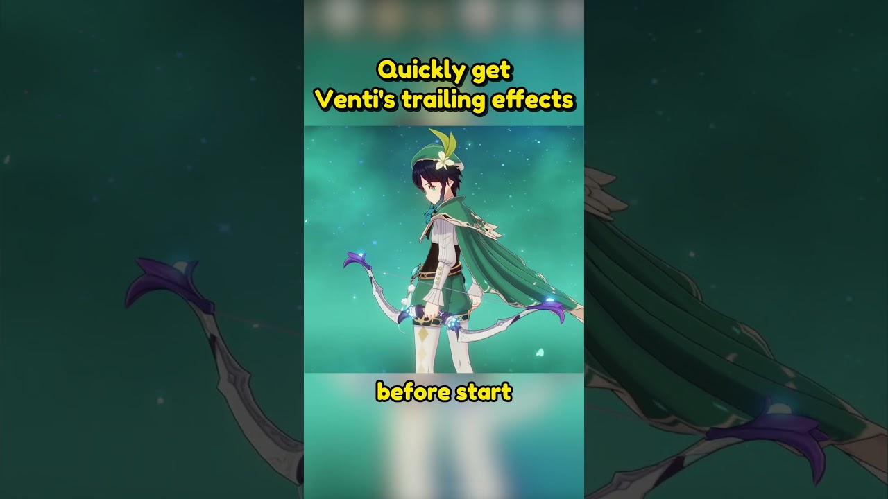 quickly get venti's trailing effect. #genshingao #genshintips #genshintricks #genshinguide #venti