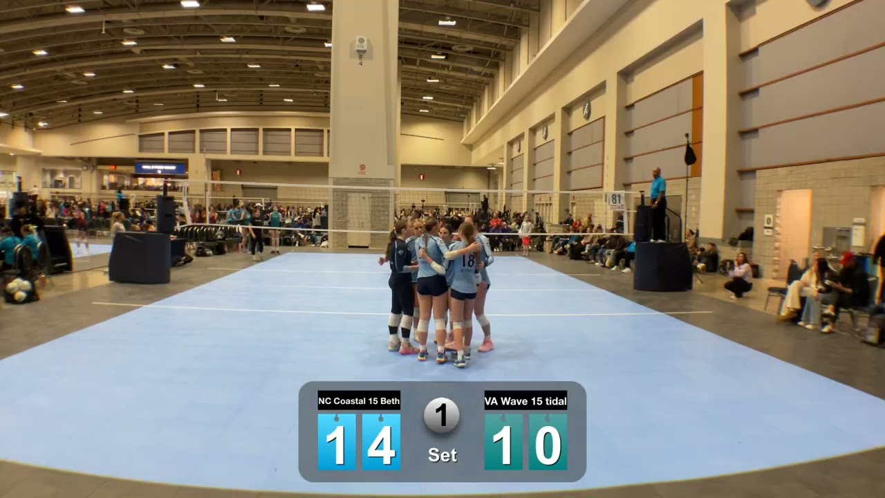 NC Coastal 15 Beth vs VA Wave 15 Tidal   Set 1 Match 2                                     2/15/2026