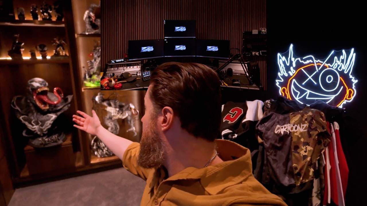 The Ultimate Nerdy Gamer Man Cave | The Basement Tour