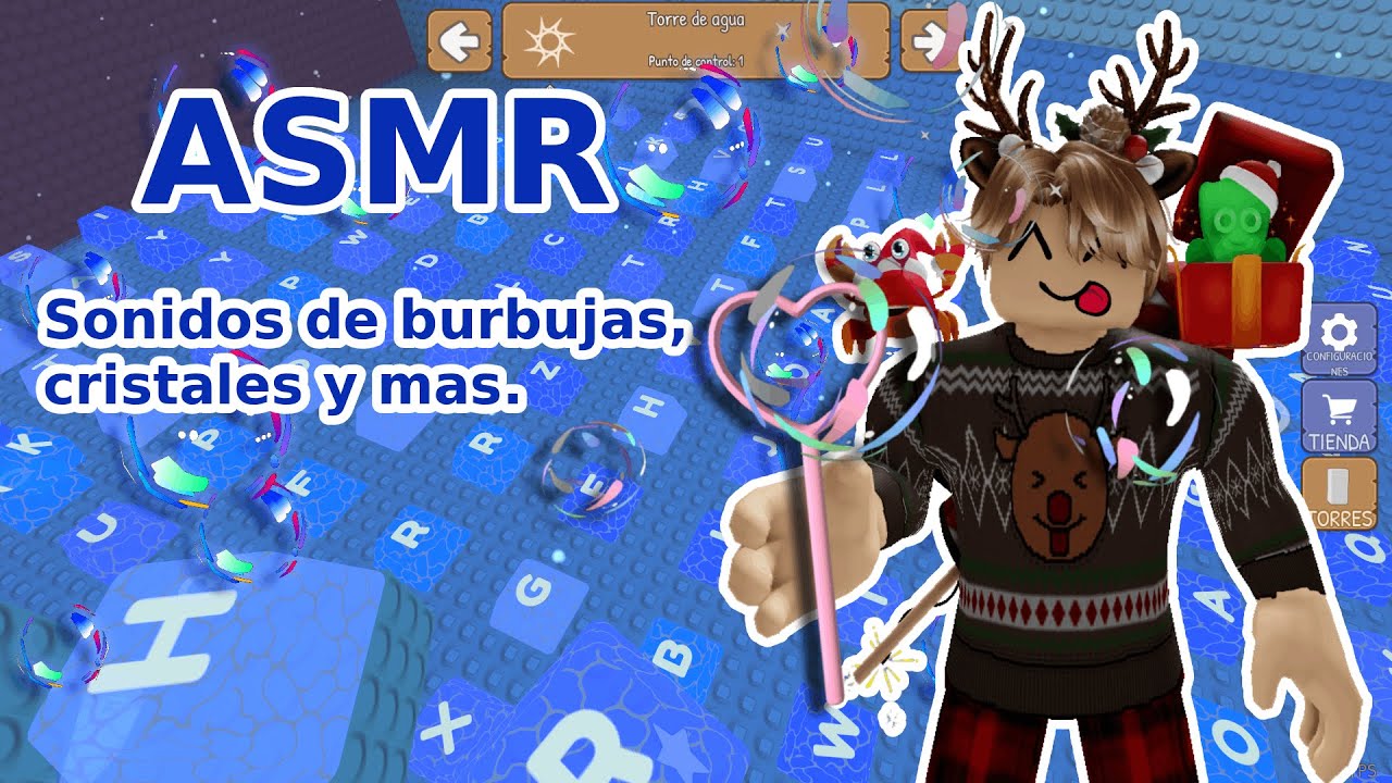 ASMR Sonidos múltiples ✨​ Teclados de burbujas, cristal y más🫧 para dormir en Roblox 😴​