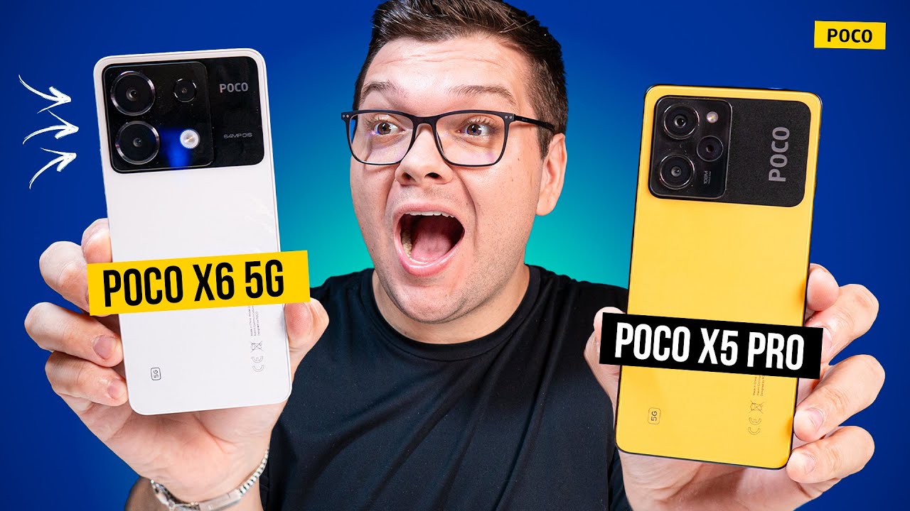 e agora? Poco X6 5G vs Poco X5 PRO - qual é o MELHOR celular? Comparativo!