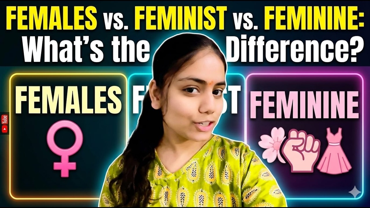 🥷🏻🔱Difference btw Feminist🥷🏻 Female 🥷🏻and Feminine🚺#litchitsitseries