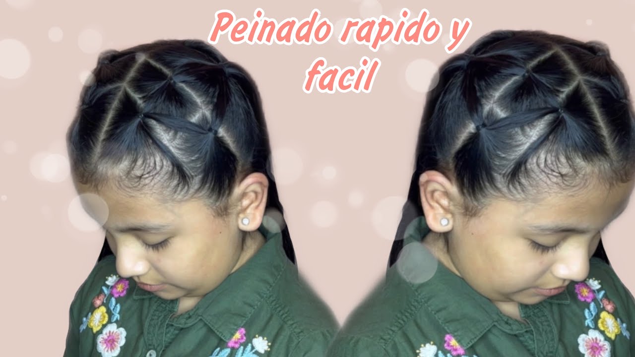 PEINADO PARA NI&Ntilde;AS CON CABELLO SUELTO F&Aacute;CIL, R&Aacute;PIDO & BONITO 🤩 💕