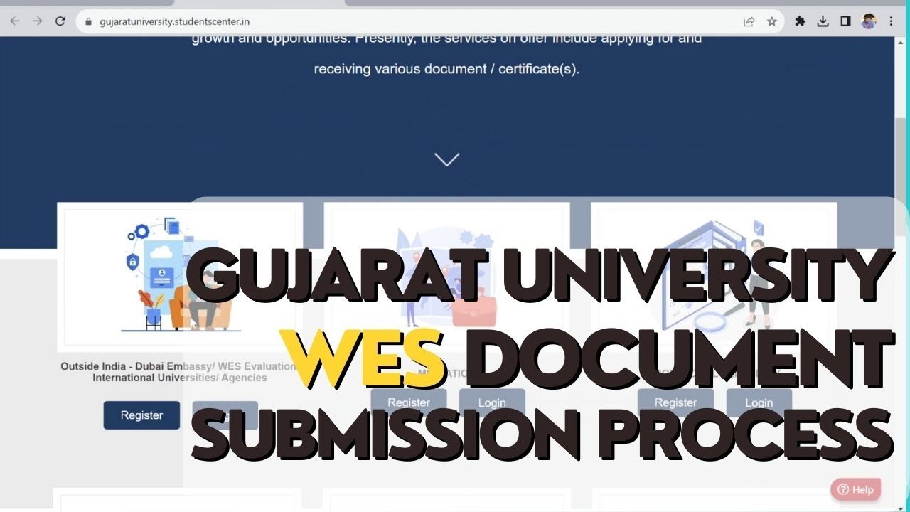 How to submit documents to WES from Gujarat University?