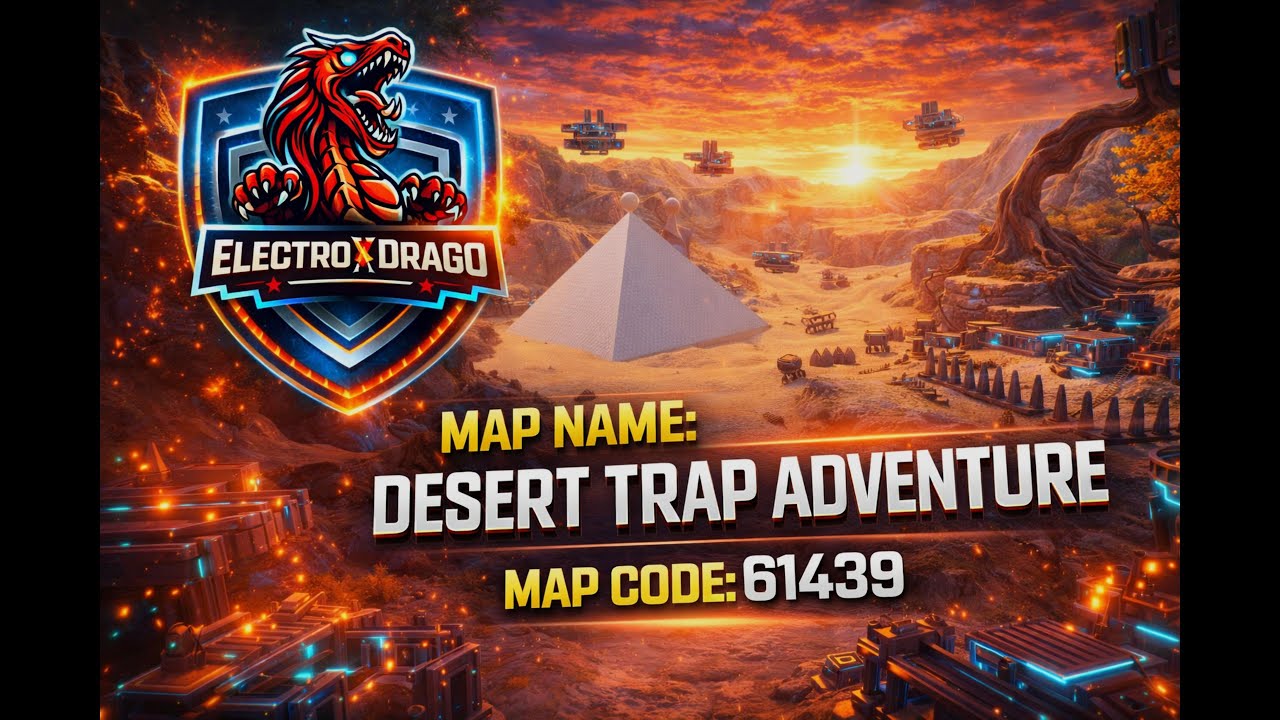 DESERT TRAP ADVENTURE SOLVED 😱🔥 | BGMI WOW Parkour Map Code 61439 | ElectroXDrago