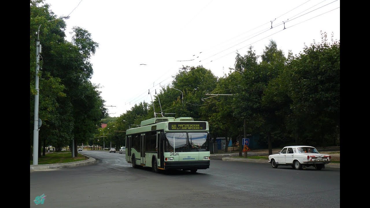 Троллейбус Минска БКМ-221,борт.№ 2424,марш.49 (14.03.2019)