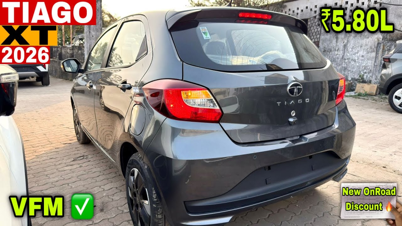 New Tata Tiago xt | Tiago XT 2026 ✅ ₹Price OnRoad Mileage Features & Review