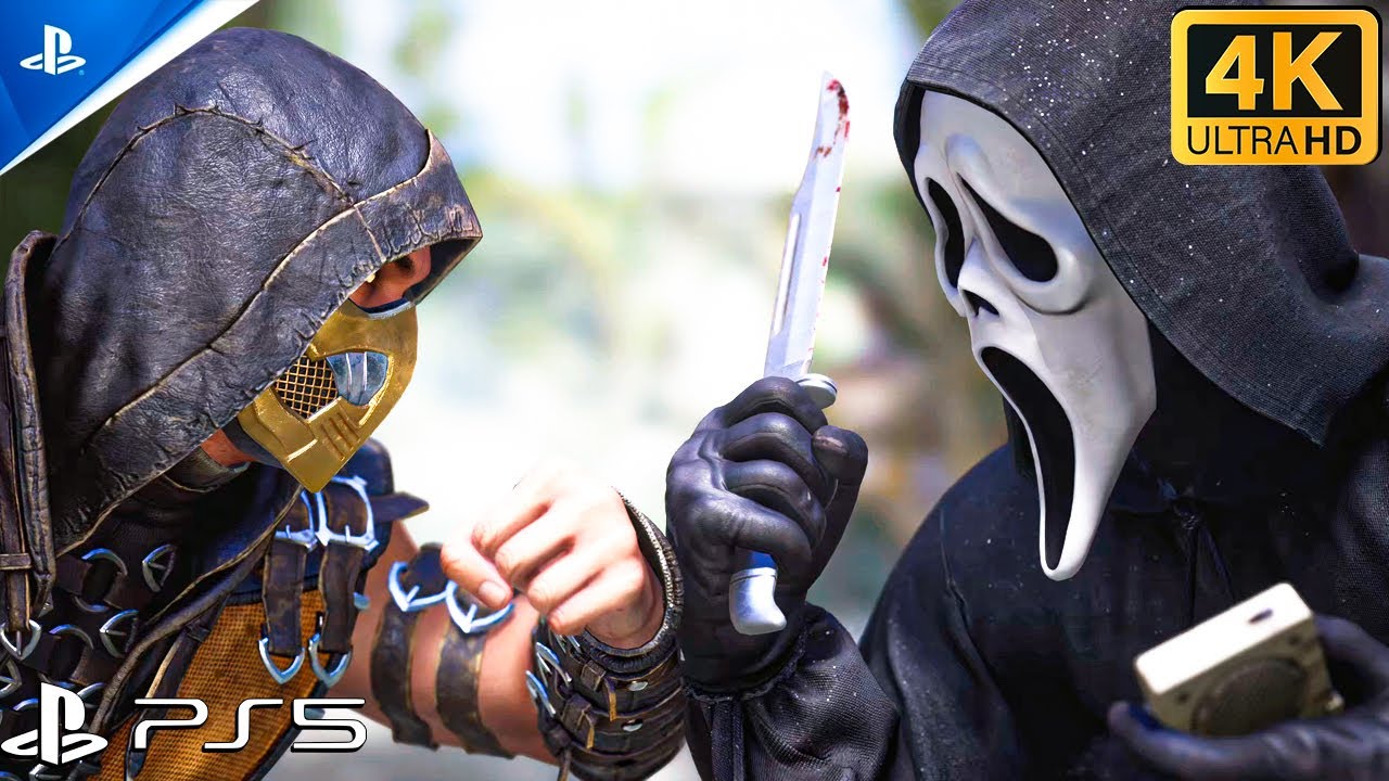 (MKX) Скорпион против Призрачного лица (очень сложно) | PS5 | 4K60FPS ULTRA HD | HDR